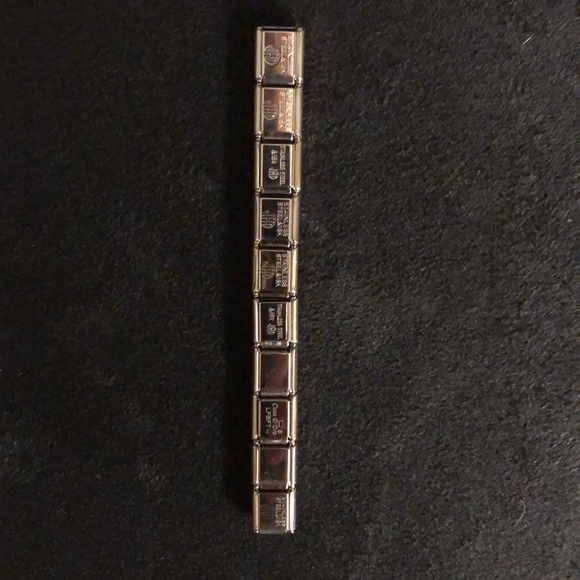 90s Authentic Silver Stainless Steel 18k Gold Charms for Italian Charm Bracelets - Picture 13 of 14